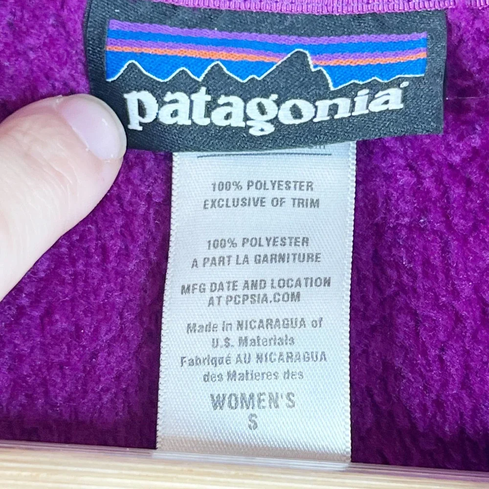 PATAGONIA Purple Re-Tool Snap-T Pullover Women's S - Picture 4 of 8